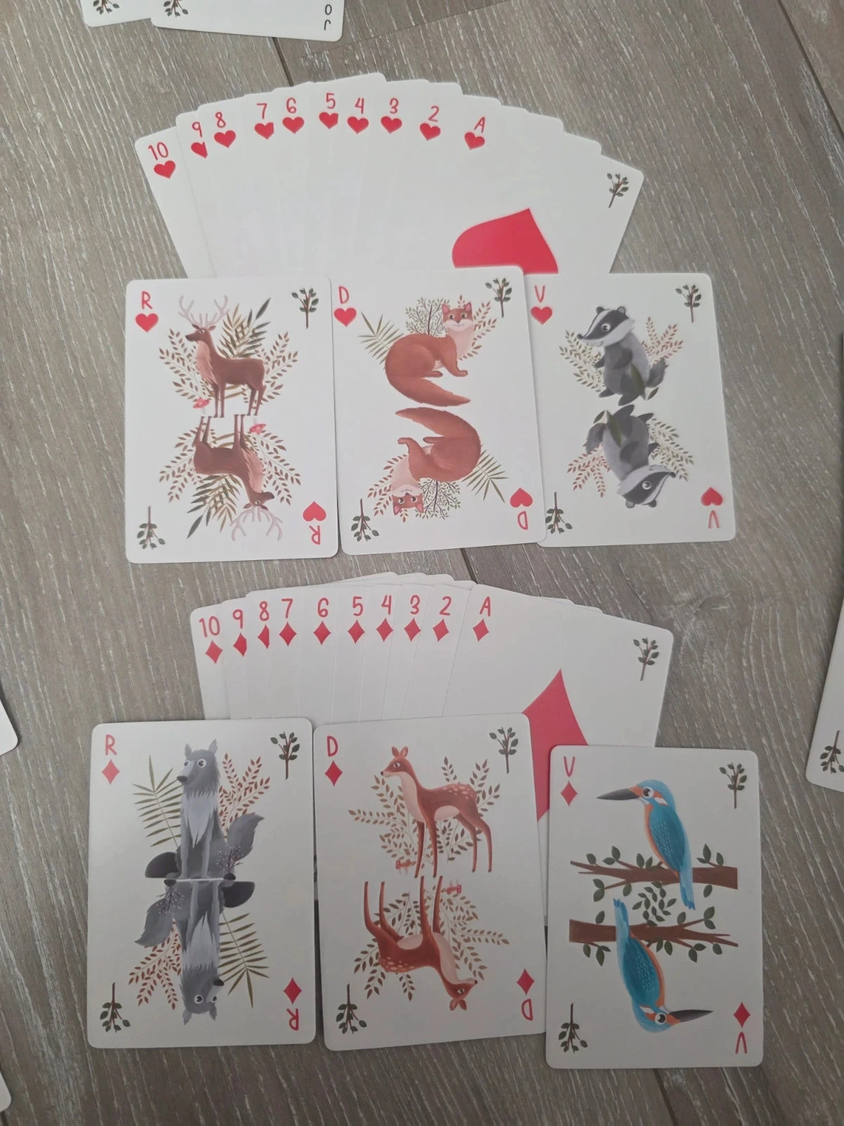 Set van 54 kaarten - Bosdieren - editions cartes d'art – photo 6